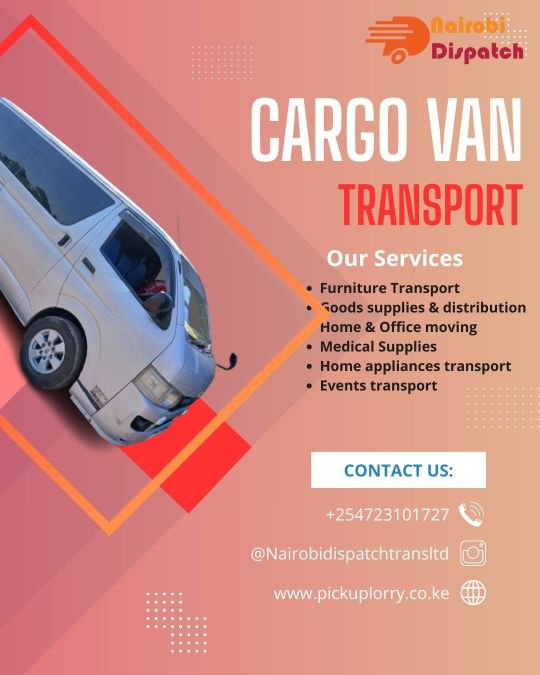 Cargo Van for transport nairobi